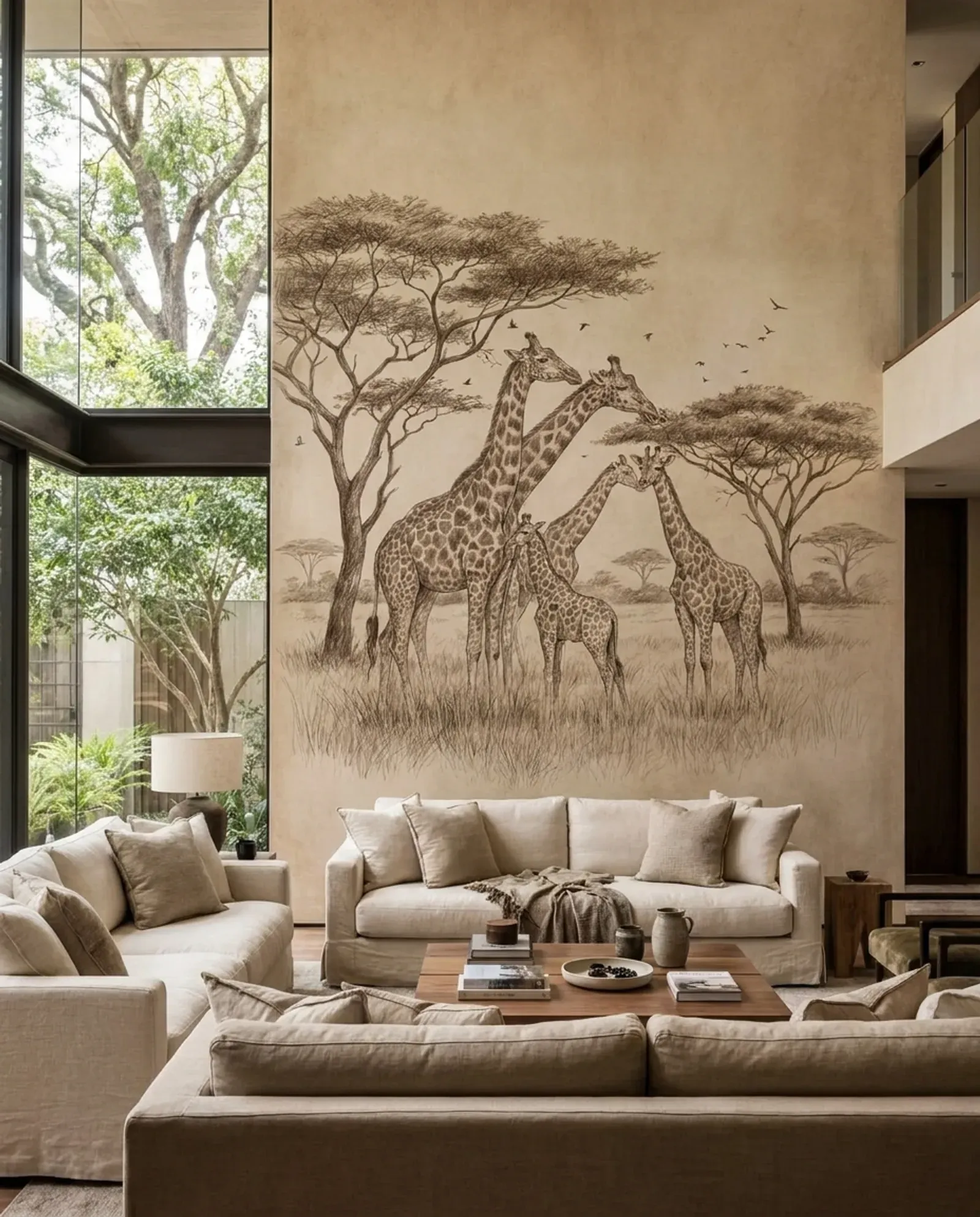 Giraffes at Dawn