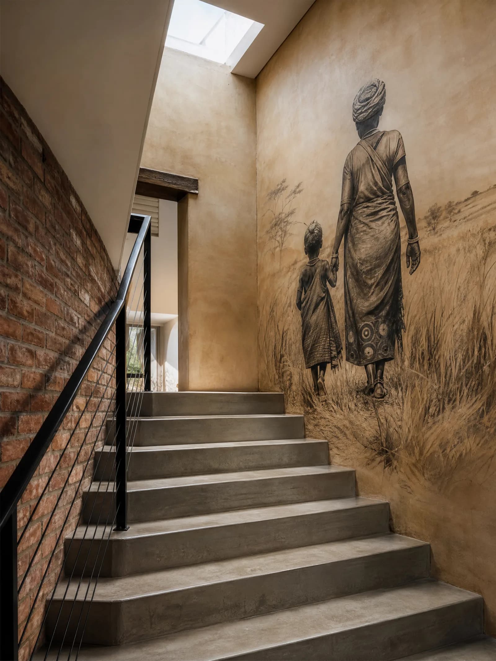 Woman and Child at Threshold