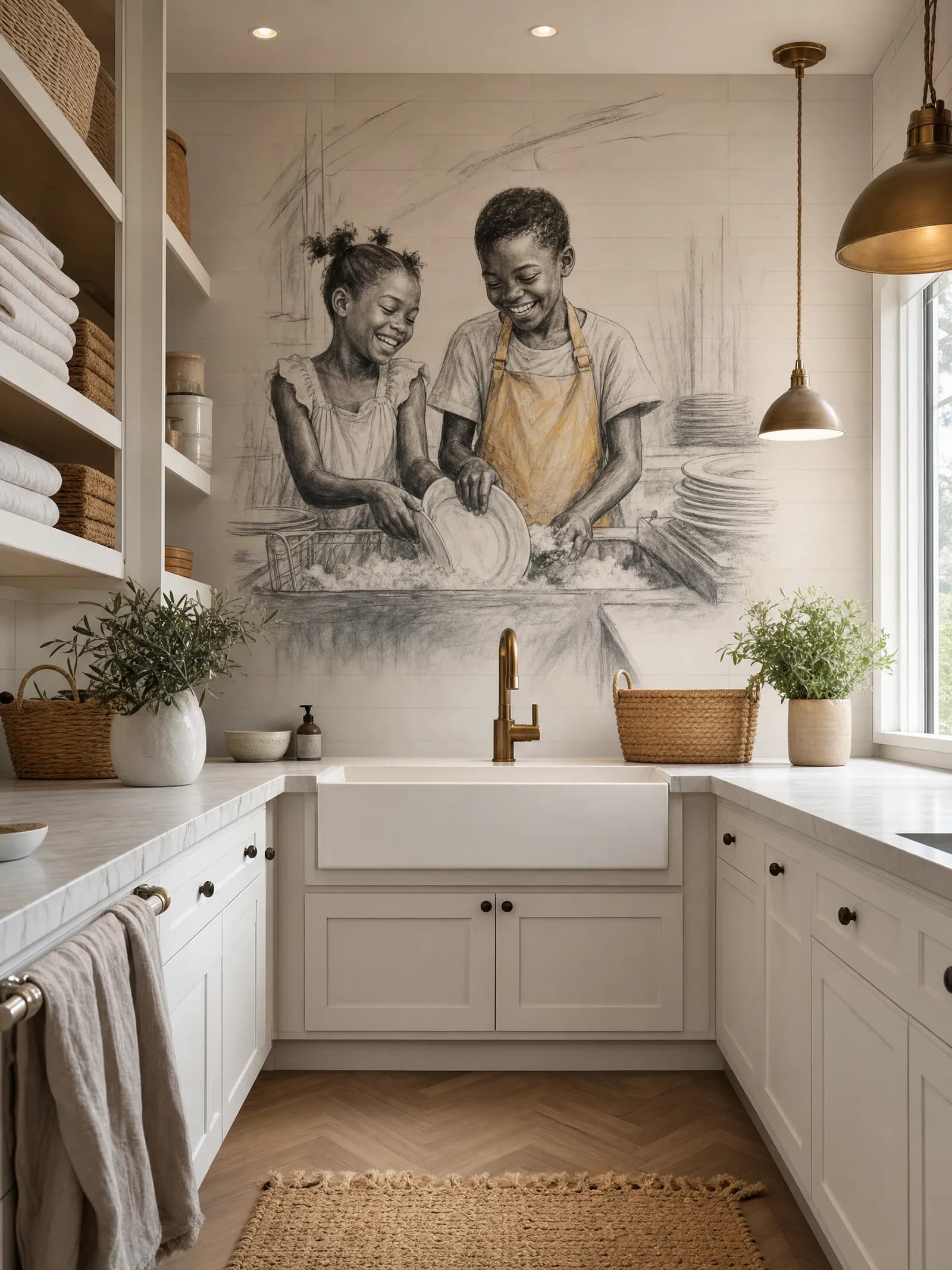 Women Washing Dishes
